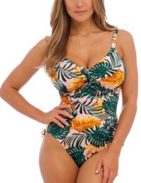 Fantasie Jungle Falls Underwired Twist Front Swimsuit With Adjustable Leg Multi 