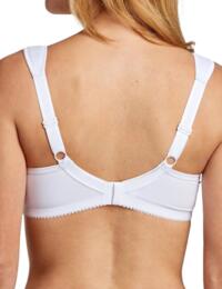 Miss Mary Of Sweden Smooth Lacy T Shirt Bra White