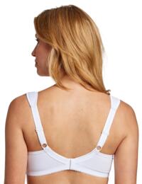 Miss Mary Of Sweden Smooth Lacy T Shirt Bra White