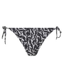  Calvin Klein Tie Side Bikini Briefs Monogram Black