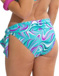 Pour Moi Carnival Fold Over Bikini Briefs Aquaburst
