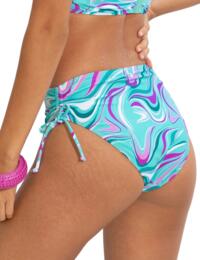 Pour Moi Carnival Tie Side Bikini Brief Aquaburst