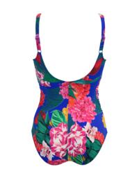 Pour Moi Antigua Swimsuit Blue Floral