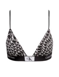 Calvin Klein CK96 Triangle Bra Warped Logo/Black