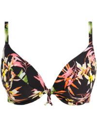 Freya Savanna Sunset Padded Plunge Bikini Top Multi