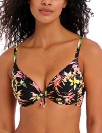 Freya Savanna Sunset Padded Plunge Bikini Top Multi