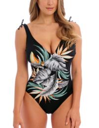501639 Fantasie Bamboo Grove Underwired Plunge Swimsuit  - 501639 Jet