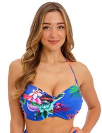 Biustonosz kąpielowy Fantasie Swim HALKIDIKI FS501909ULE Uw Twist Bandeau  Bikini Top Ultramarine