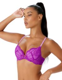 Gossard Superboost Lace Padded Plunge Bra Orchid