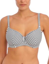 Freya Jewel Cove Underwired Sweetheart Bikini Top Stripe Black 