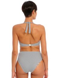  Freya Jewel Cove High Waist Bikini Brief  Stripe Black