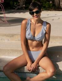 Freya Jewel Cove Bikini Brief Stripe Black