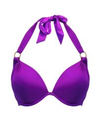 Pour Moi Samoa Halter Bikini Top Purple