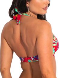 Pour Moi Heatwave Halter Underwired Top Red Floral