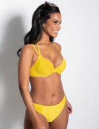 Pour Moi Gold Coast Underwired Non Padded Bikini Top Yellow
