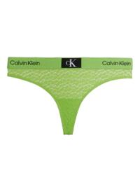 Calvin Klein CK96 Lace Thong Fabulous Green