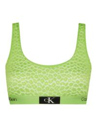 Calvin Klein CK96 Unlined Bralette Fabulous Green