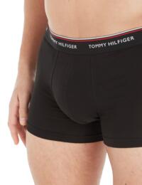 Tommy Hilfiger Mens Essential Repeat Trunks 3 Pack Black/Grey Heather/ White