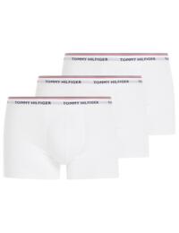 Tommy Hilfiger Mens Essential Repeat Trunks 3 Pack White