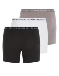 Tommy Hilfiger Mens Boxer Brief 3 Pack Black/Sublunar/White