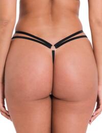 Scantilly by Curvy Kate Centrepiece Thong Black 