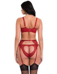 Scantilly by Curvy Kate Key To My Heart Suspender Belt Rouge 