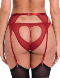 Scantilly by Curvy Kate Key To My Heart Suspender Belt Rouge 