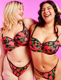 Curvy Kate Boost In Bloom Thong Print Mix