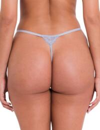 Scantilly by Curvy Kate Embrace Thong Silver 