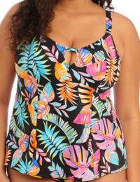 Elomi Tropical Falls Non Wired Moulded Tankini Top Black 