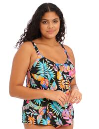 Elomi Tropical Falls Non Wired Moulded Tankini Top Black 