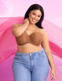 Curvy Kate Luxe-Updated Strapless Bra - Caramel