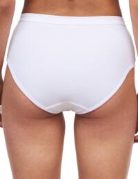 Chantelle Cotton Comfort High Waisted Brief White