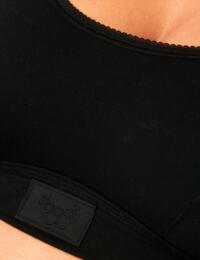 Sloggi Double Comfort Soft 95% Cotton Bra Top Black