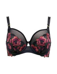 Pour Moi Soiree Embroidery Side Support Bra Black/Pink