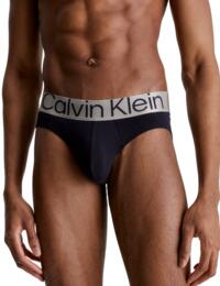 Calvin Klein Mens Steel Cotton Hipster Brief 3 Pack Night Sky 