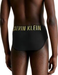 Calvin Klein Mens Intense Power Hipster Brief 2 Pack B-Celery Sprig, Piece of Blue Logo