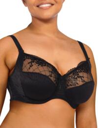 Chantelle Pont Neuf Very Covering Underwired Bra Black 
