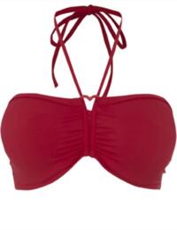 9564 Freya Eclipse Bandeau Bikini Top Red - 9564 Red