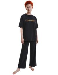 Calvin Klein Embossed Icon Holiday Pyjama Set Black