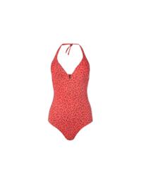 3764 Freya Pip Padded Halter Swimsuit Coral Orange - 3764 Orange