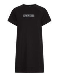 Calvin Klein Reimagined Heritage Loungewear Short Sleeve Nightshirt Black