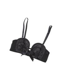 Playful Promises Bettie Page Strapless Overwire Bra Black