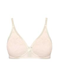 Playtex Ideal Beauty Lace Soft Cup Bra White Blush