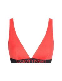 Calvin Klein CK Reconsidered Triangle Bralette Bra Punch Pink