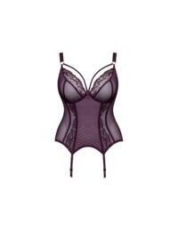 Scantilly by Curvy Kate Fascinate Plunge Basque Plum