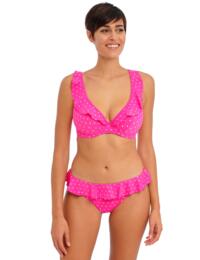 Freya Jewel Cove Underwired High Apex Bikini Top Raspberry