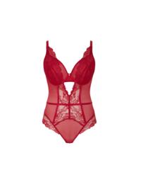 Cleo by Panache Selena Plunge Bodysuit Ruby Red