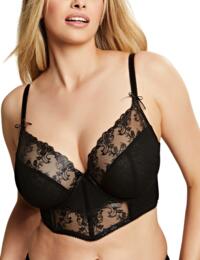 Cleo by Panache Camille Longlined Plunge Bra Black