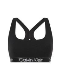 Calvin Klein Structure Cotton Bralette Bra Black